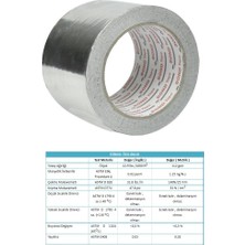 Bond Tape Alüminyum Folyo Bant Sızdırmazlık 72MM x 25 Metre Buhar Kesici Özellik Klima Tesisat Neme Dayanıklı Izolasyon Agmair Agm Havalandırma