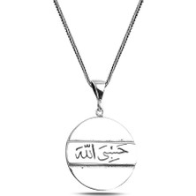 Takılingo Hasbiyallah Fekeli Model Gümüş Erkek Kolye
