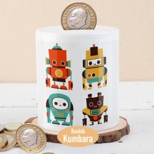 Asilmeydan Sevimli Teknolojik Robotlar Baskılı Para Birikim KUMBARASI-21477