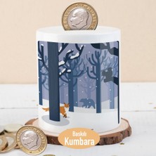 Asilmeydan Karlı Manzarada Sevimli Tilki Para Birikim KUMBARASI-2147722336