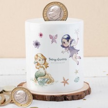 Asilmeydan Gülümseyen Peri Kızı ve Deniz Kızı Para Birikim Kumbarası-16