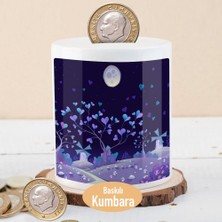 Asilmeydan Kalpli Ağaçlar ve Değirmen Manzaralı Para Birikim KUMBARASI-404