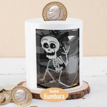 Asilmeydan Halloween Mezarlıktaki Iskelet Para Birikim KUMBARASI-000A467
