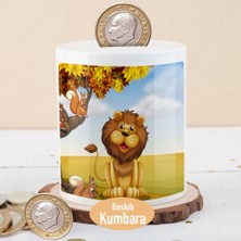 Asilmeydan Minik Sincap ve Aslan Dostluğu Baskılı Para Birikim Kumbarası-25