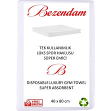 Bezendam Tek Kullanımlık Lüks Spor Antrenman Havlusu Tek Tek Paketli Ekstra Emici 25 Li