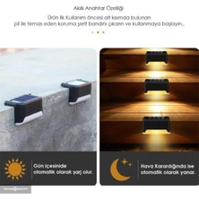 Waterproof Solar Merdiven Lambası 4 Adet