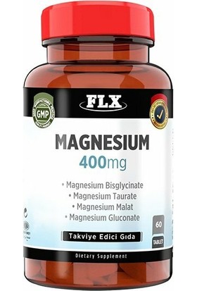 Flx Magnezyum Bisglisinat Malat Taurat Glukonat 60 Tablet