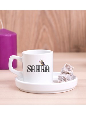 Hediye Dükkanı Kişiye Özel Minik Serçe Isim Yazılı Concept Türk Kahvesi Fincanı