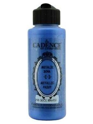 Cadence 218 Gece Mavisi Metalik Sedefli Akrilik Boya 120 ml