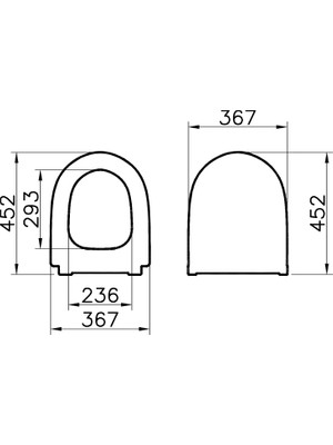 VitrA Sento 7748B083-0559 Rim-Ex Asma Klozet Seti 54 cm Mat Siyah (Klozet Kapağı Dâhildir)