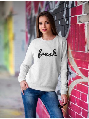 Grif Kadın Fresh Baskılı Sweatshirt