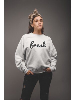 Grif Kadın Fresh Baskılı Sweatshirt