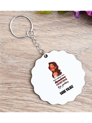 Hediye Dükkanı Kişiye Özel Kudurtayım Diye Tasarım Esprili Ahşap Anahtarlık