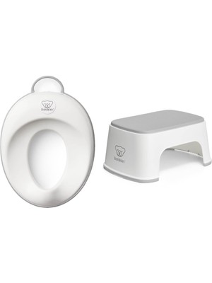 BabyBjörn Klozet Adaptörü & Safe Step Banyo Basamağı White Grey