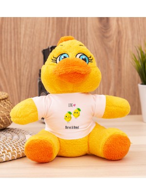 Hediye Dükkanı Kişiye Özel Sevimli Limonlar Peluş Civciv