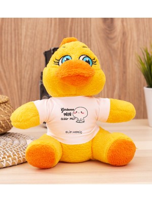 Hediye Dükkanı Kişiye Özel Garibanın Yüzü Gülür Mü Esprili Peluş Civciv