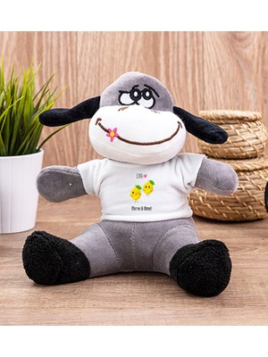 Hediye Dükkanı Kişiye Özel Sevimli Limonlar Peluş Eşek