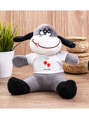 Hediye Dükkanı Kişiye Özel Sevimli Çilekler Peluş Eşek