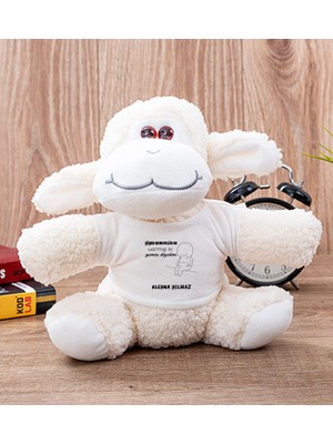Hediye Dükkanı Kişiye Özel Varmış Ki Yemiş Diyelim Esprili Peluş Koyun
