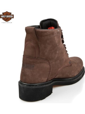 Harley Davidson Gibson Erkek Bot Dark Brown - Crazy Deri