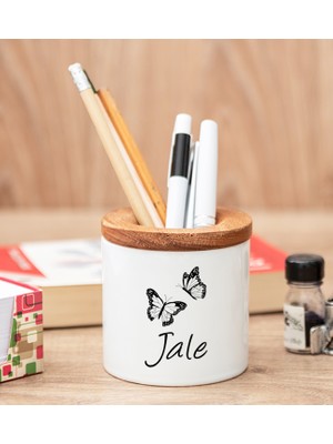Hediye Dükkanı Kişiye Özel Kelebekler Uçuyor Isimli Kalemlik
