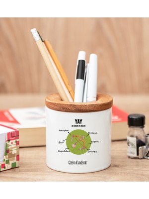 Hediye Dükkanı Kişiye Özel Yay Burcuna Hediye Kalemlik