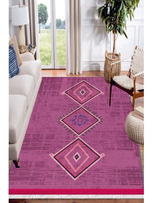 Soho Halı Karolar Iskandinav Desenli Yıkanabilir Kaymaz  Salon Halısı Dekoratif Kilim ARM-1203