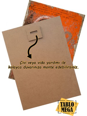 Tablomega Ahşap Tablo Ernesto Che Guevara Modern Ahşap Tablo