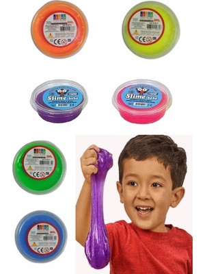 Hellove Pofuduk Slime 6'lı Mini Slaym Oyun Hamuru