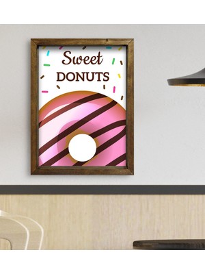 Bk Gift Cafe & Bar & Restaurant Konseptli Doğal Masif Ahşap Çerçeveli Tablo 45X65CM-26