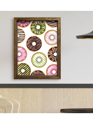 Bk Gift Cafe & Bar & Restaurant Konseptli Doğal Masif Ahşap Çerçeveli Tablo 45X65CM-23