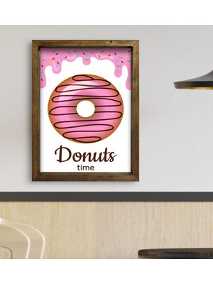 Bk Gift Cafe & Bar & Restaurant Konseptli Doğal Masif Ahşap Çerçeveli Tablo 45X65CM-22