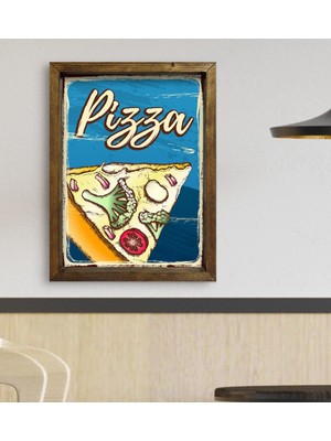 Bk Gift Cafe & Bar & Restaurant Konseptli Doğal Masif Ahşap Çerçeveli Tablo 45X65CM-14