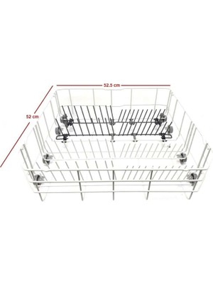 Arçelik  6233  Bulaşık Makinesi  Alt Sepeti Katlanır Model Beyaz Renk Orjiinal Ürün Kırılmaz Teker Sepet
