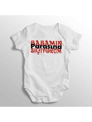 Limon Babamın Parasına Sıçıyorum Yazılı Baskılı Bebek Zıbını