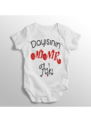 Limon Dayısının Minik Aşkı Yazılı Baskılı Bebek Zıbını