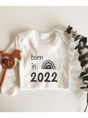 Limon Born In 2022 Uzun Kol Çıtçıtlı Organik Bebek Body