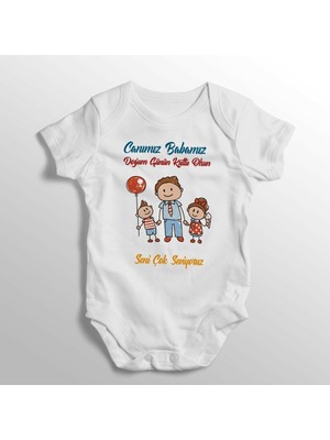 Limon Canımız Babamız Doğum Günün Kutlu Olsun Yazılı Baskılı Bebek Zıbını