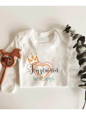 Limon Teyzesinin Her Şeyi Uzun Kol Çıtçıtlı Organik Bebek Body