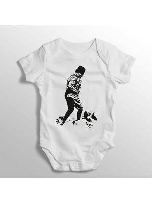 Limon Mustafa Kemal Atatürk Silüeti Resim Baskılı Bebek Zıbını