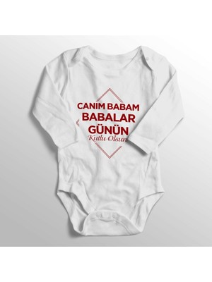 Limon Bebek Beyaz Canım Babam Babalar Günü Hediyesi Zıbın