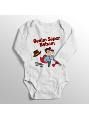 Limon Benim Süper Babam Baskılı Bebek Body