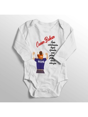 Limon Bebek Beyaz Senin Adımlarından Hayatı Öğrendim Canım Babam Zıbını