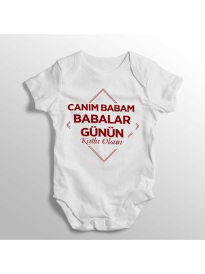 Limon Canım Babam Babalar Günün Kutlu Olsun Baskılı Bebek Zıbını