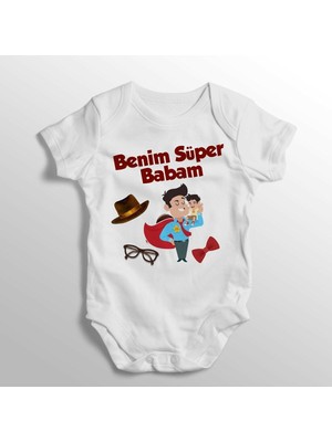 Limon Benim Süper Babam Baskılı Bebek Zıbını