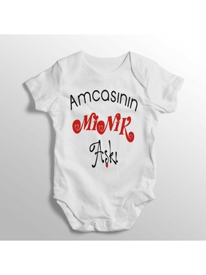 Limon Amcasının Minik Aşkı Yazılı Baskılı Bebek Zıbını