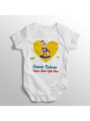 Limon Canımız Babamız Doğum Günü Hediyesi Baskılı Bebek Zıbını