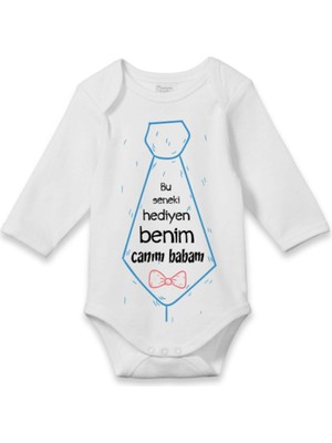 Limon Bebek Beyaz Bu Seneki Hediyen Benim Baskılı Zıbın