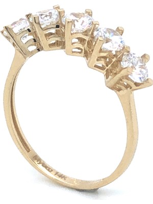 MYOROGOLD 14 Ayar Beştaş Altın Yüzük