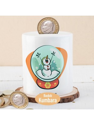 Asilmeydan Kar Küresinde Mutlu Kardan Adam Para Birikim KUMBARASI-214797